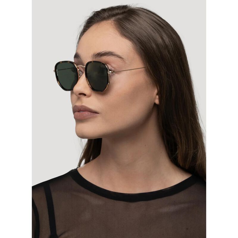 Otra Tate Hexagonal Metal Sunglasses image number 2